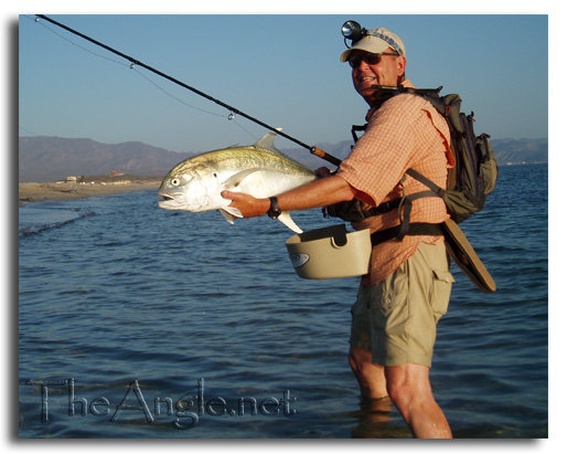 [Baja Beach Fly Fishing, Jim Squyres 15 pound Jack Crevalle]