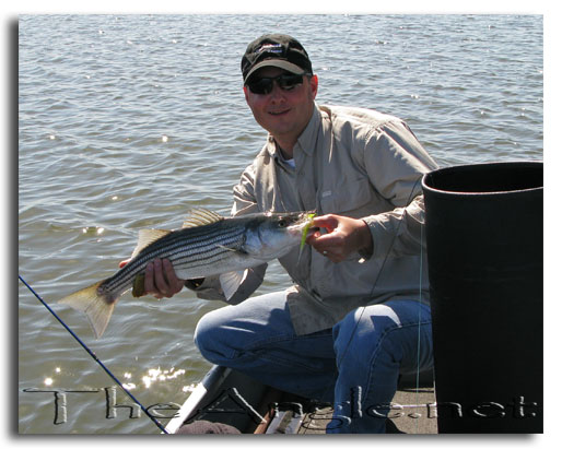 [Jeff French with Spring Striped Bass]