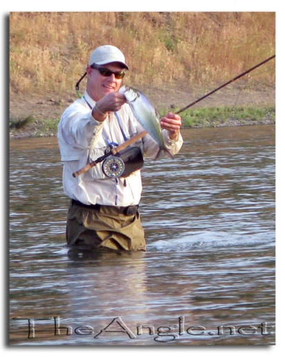 [Dave Fulthorpe fly fishing for shad]